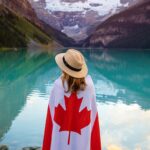 Girl with a Canada flag